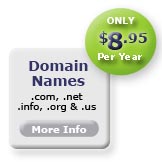 doamins starting at $8.95